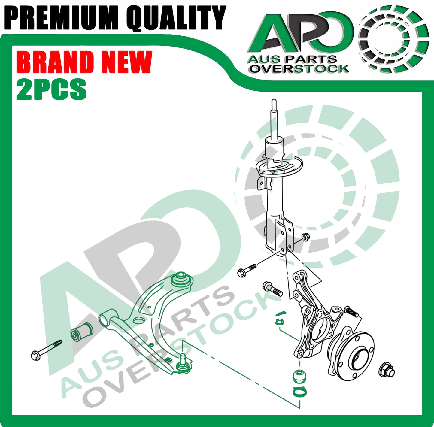Front Lower Left & Right Control Arms Ball Joints for SUZUKI SWIFT AZ 2017-On