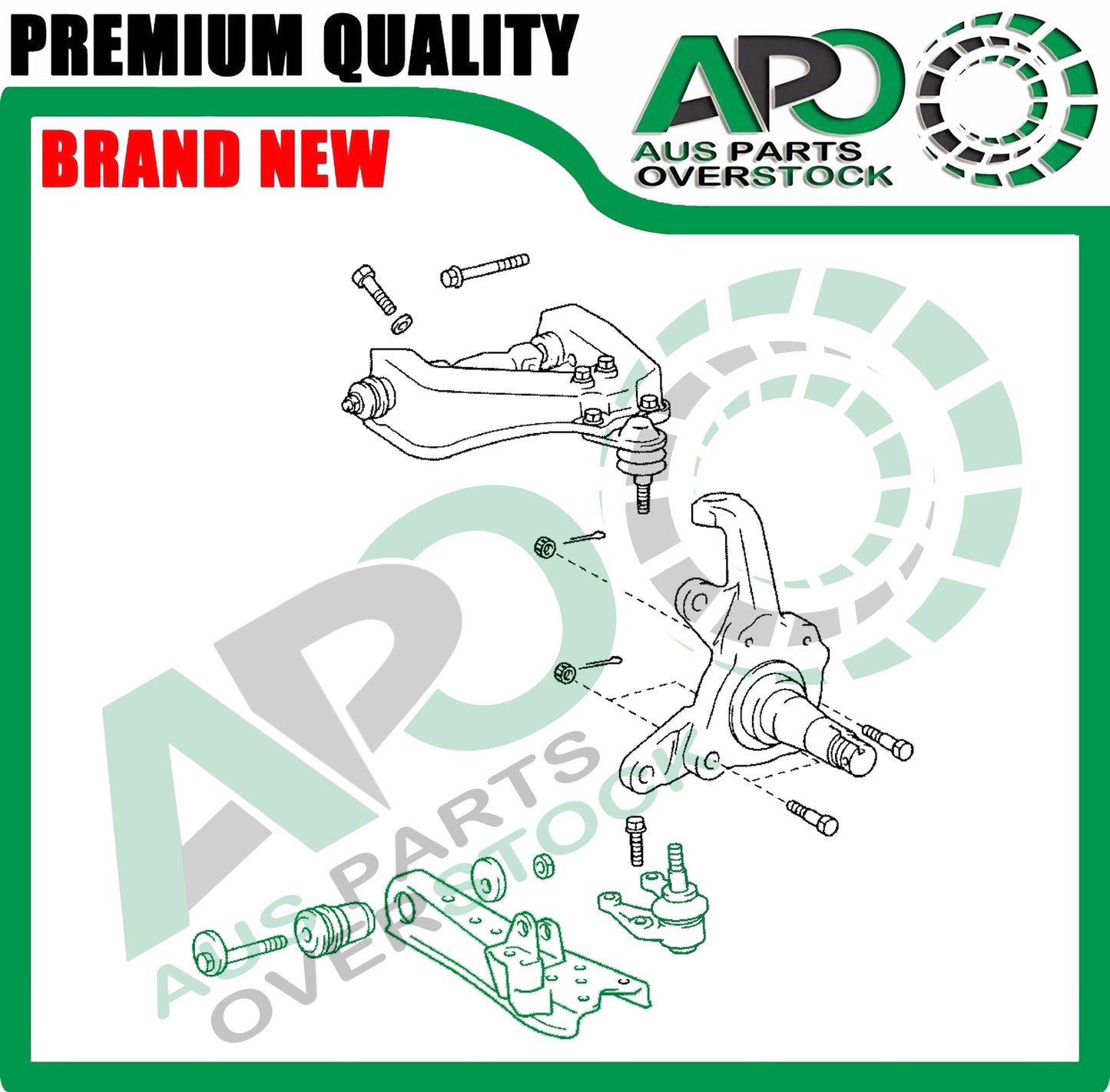 Front Lower Left Right Control Arms Ball Joints For TOYOTA HIACE RZH LH 1989-2005