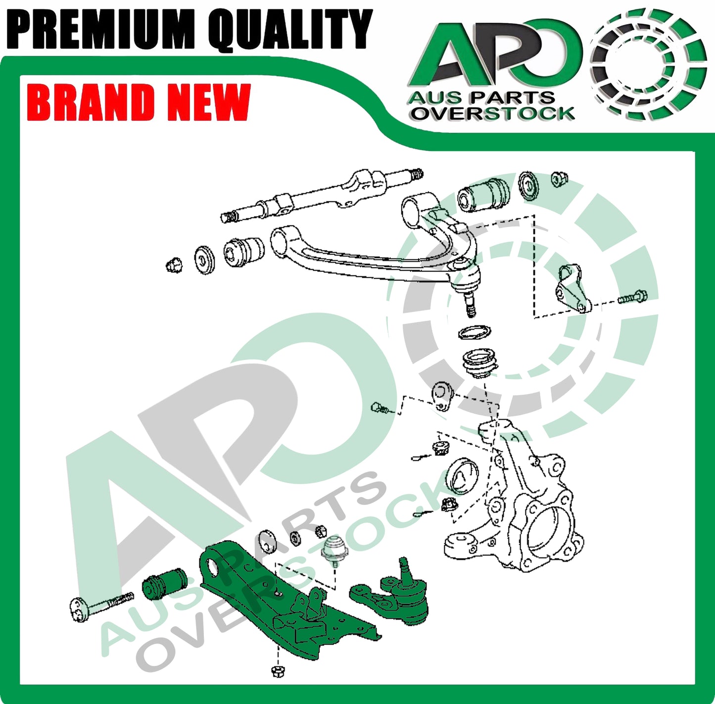 Front Lower Left Right Control Arms Ball Joints For TOYOTA HIACE KDH TRH 2005-On