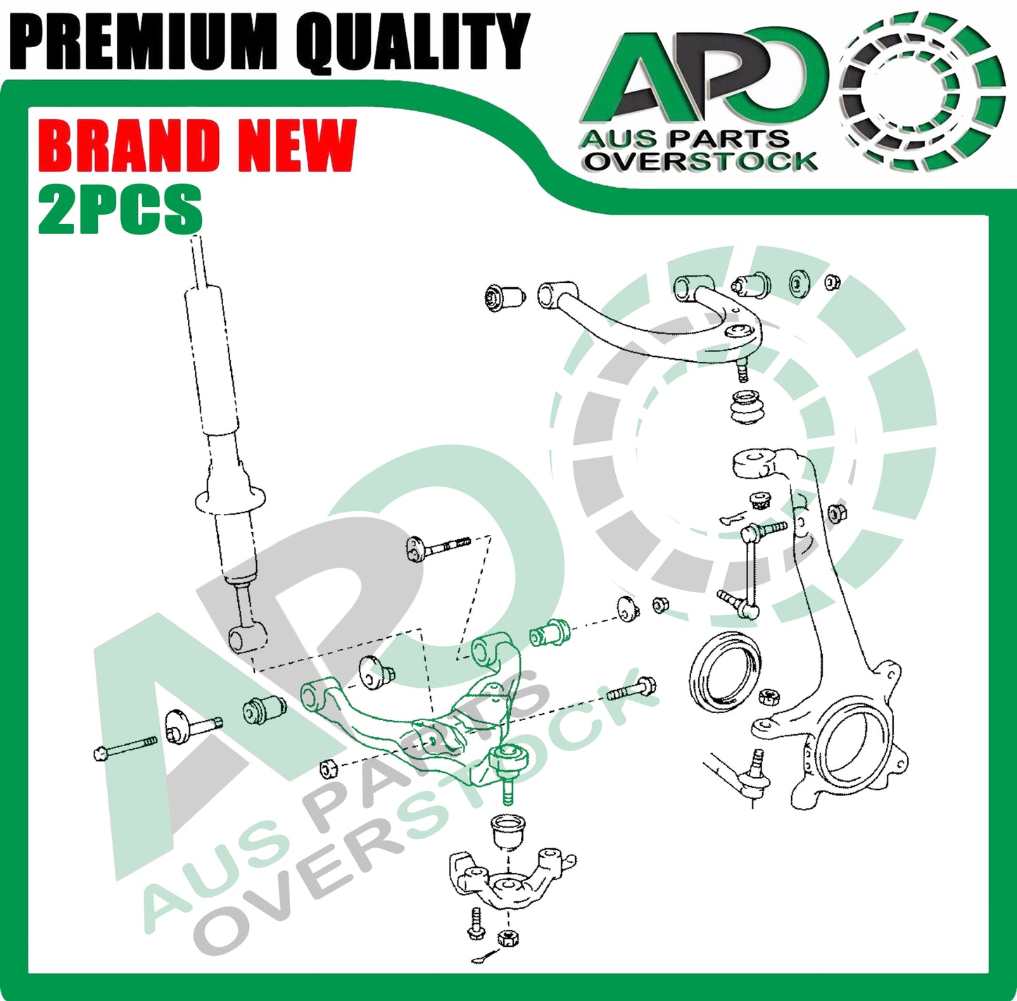 Front Lower Left Right Control Arms Ball Joints For TOYOTA PRADO J120 2003-2009
