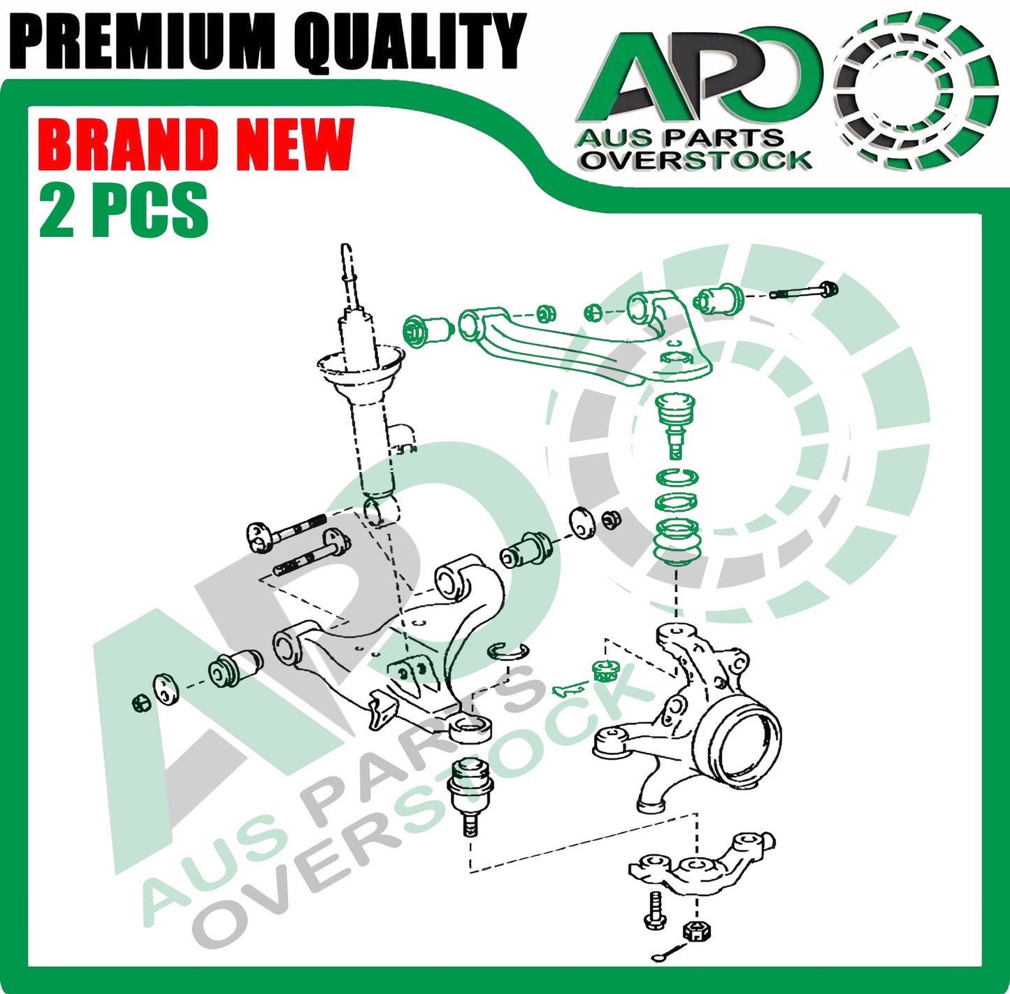 Front Upper Left Right Control Arms With Ball Joints for TOYOTA Hilux 2WD TGN GGN KUN 2005-On