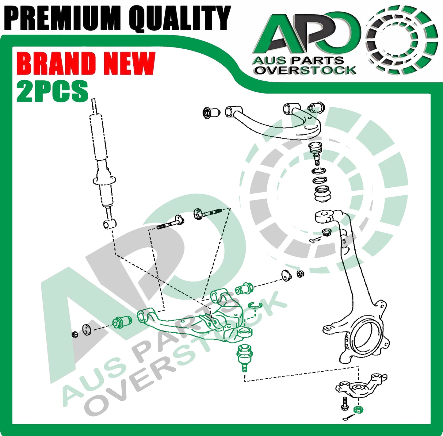 Front Lower Left Right Control Arm For TOYOTA FORTUNER GUN156R 2016-On