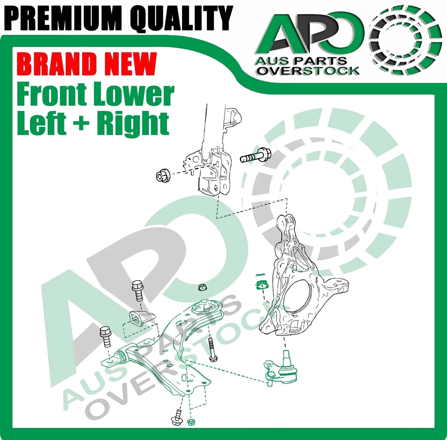 Front Lower Left Right Control Arms Ball Joints For TOYOTA CAMRY ASV70 GSV70 2017-On