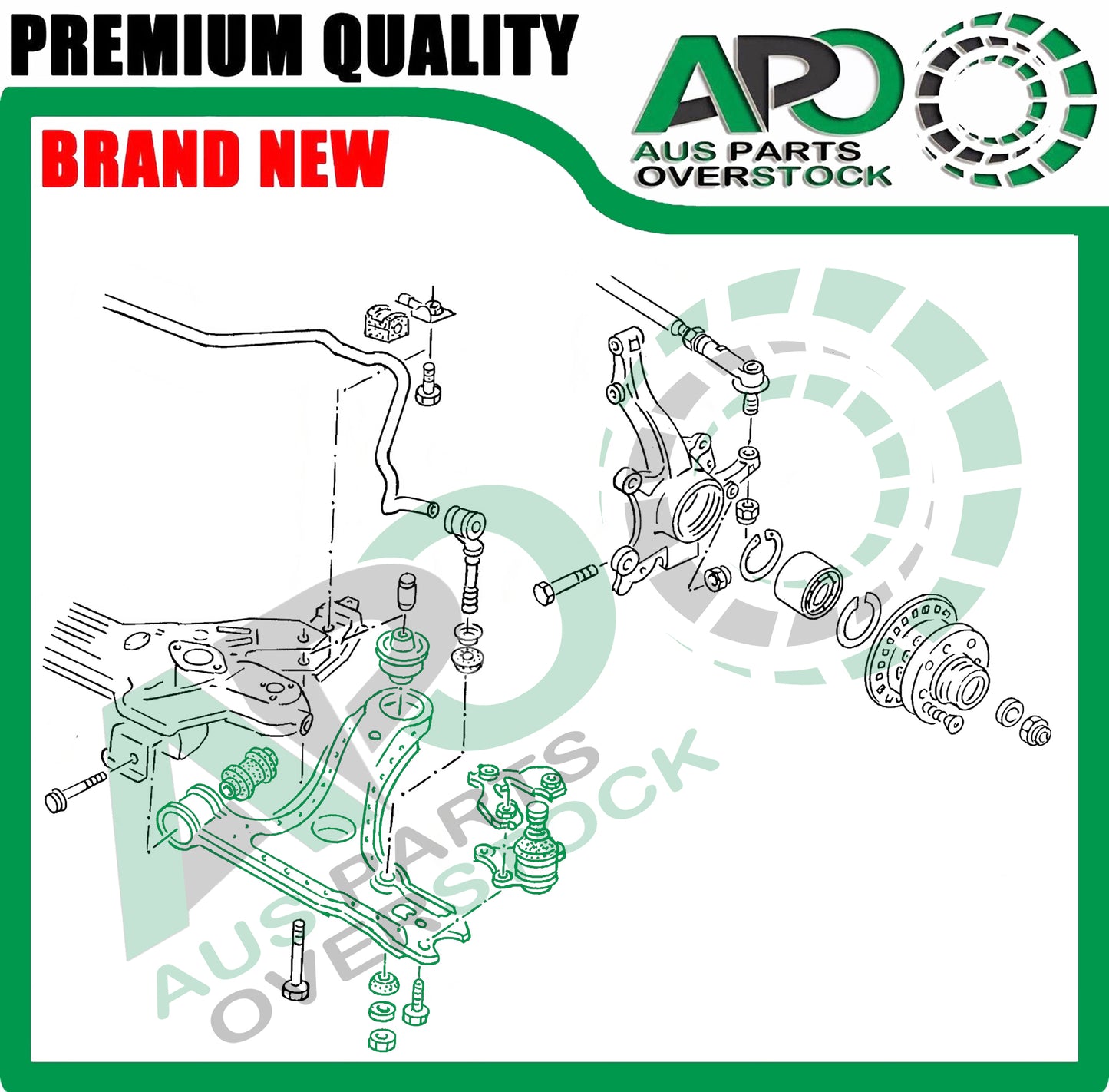 Front Lower Right Left Straight Control Arm & Ball Joint Assembly for VOLKSWAGEN POLO 1995-2001