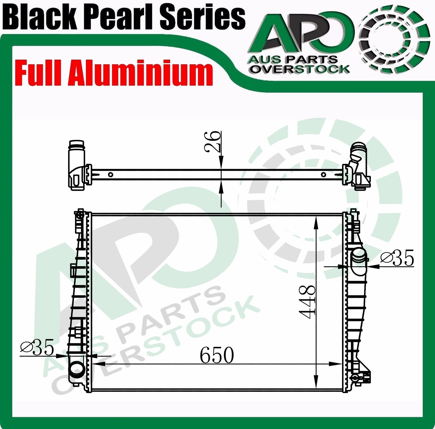 All Alloy Radiator For ALFA ROMEO BRERA 939 1.8 2.2 3.2 Petrol/2.4L Diesel 9/05-On