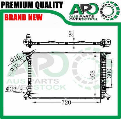 Radiator For AUDI A4 S4 B8 1.8T 2.0T 2.0TD Petrol / Diesel 2007-On