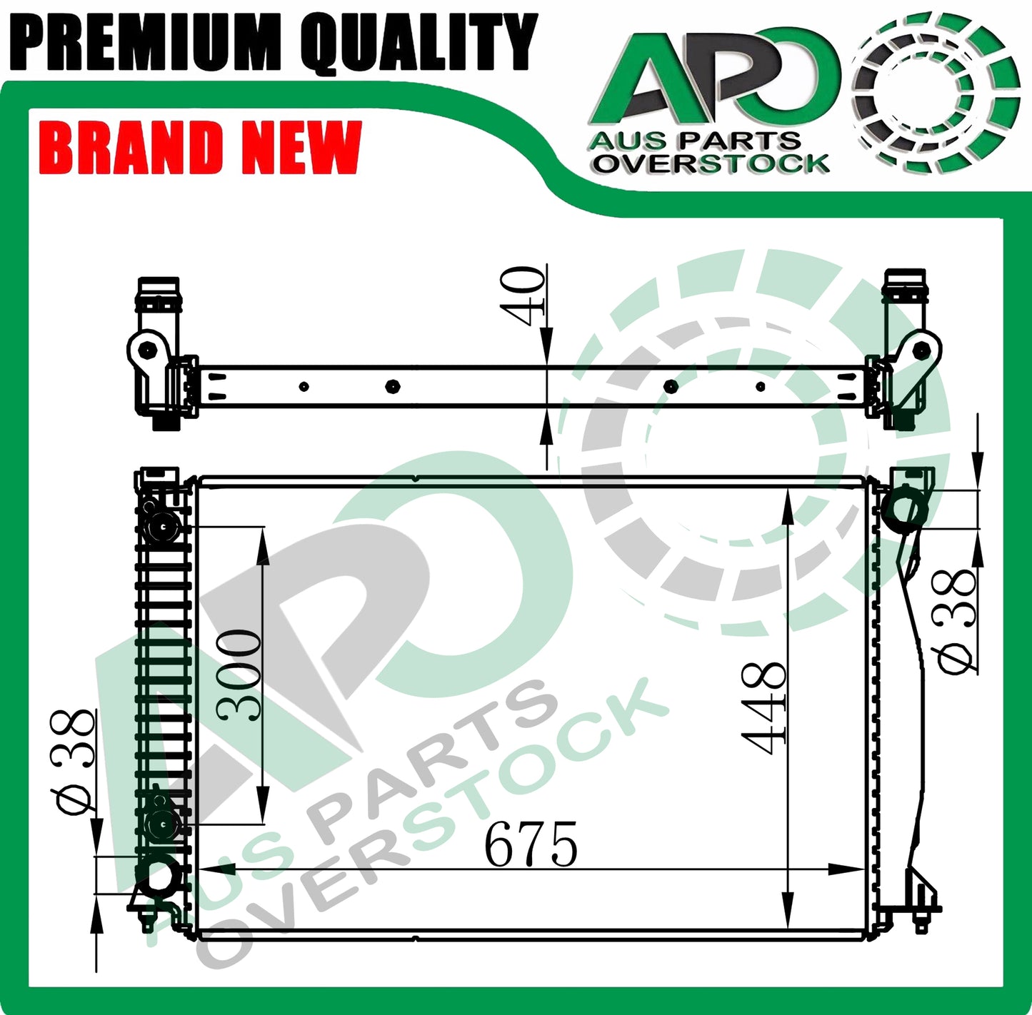 Radiator For AUDI A6 C6 QUATTRO 4.2 FSI Petrol 4/2004-8/2011