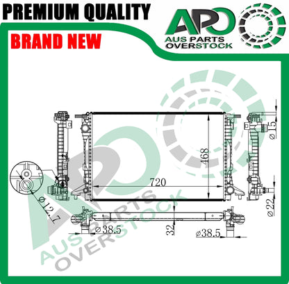 Radiator For AUDI RS5 F5 2.9TFSI / S5 B9 3.0TFSI Auto 7/2016-On
