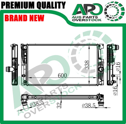 Radiator For BMW 5 Series F10 F11 F18 520i 528i 2.0L Auto Manual 2012-2016