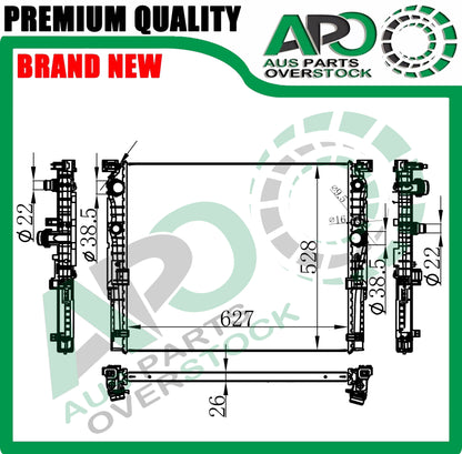 Radiator For BMW 8 Series M8 F91 F92 F93 4.4L V8 Petrol 2018-2022