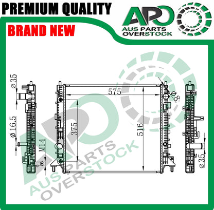 Radiator For CHEVROLET CAMARO 3.6L V6, 6.2L V8 2016-On