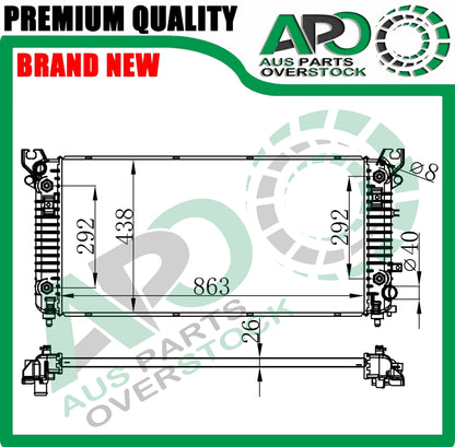 Radiator For CHEVROLET SILVERADO 5.3L 6.2L V8 Petrol Auto Manual 2014-On