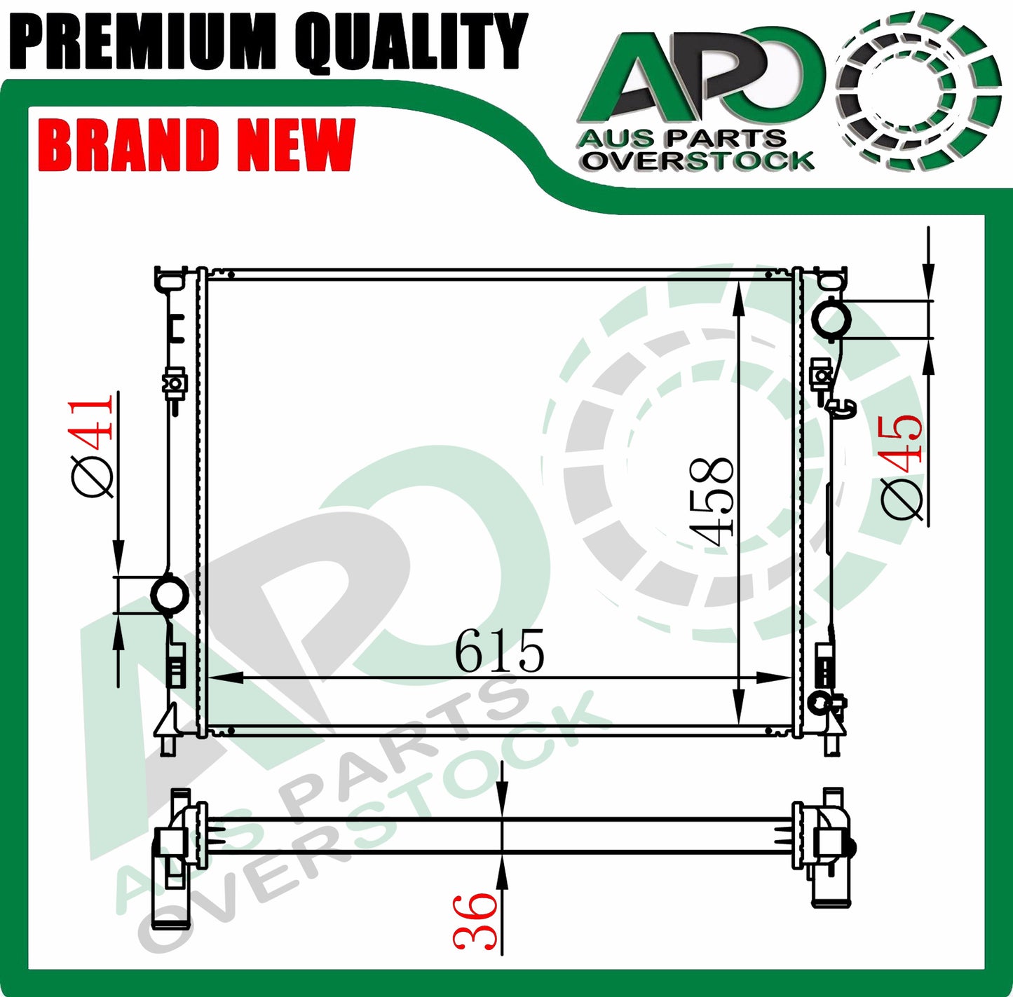 Radiator For CHRYSLER 300C SRT8 2.7L 3.5L 5.7L 6.1L 6.4L 2005-On