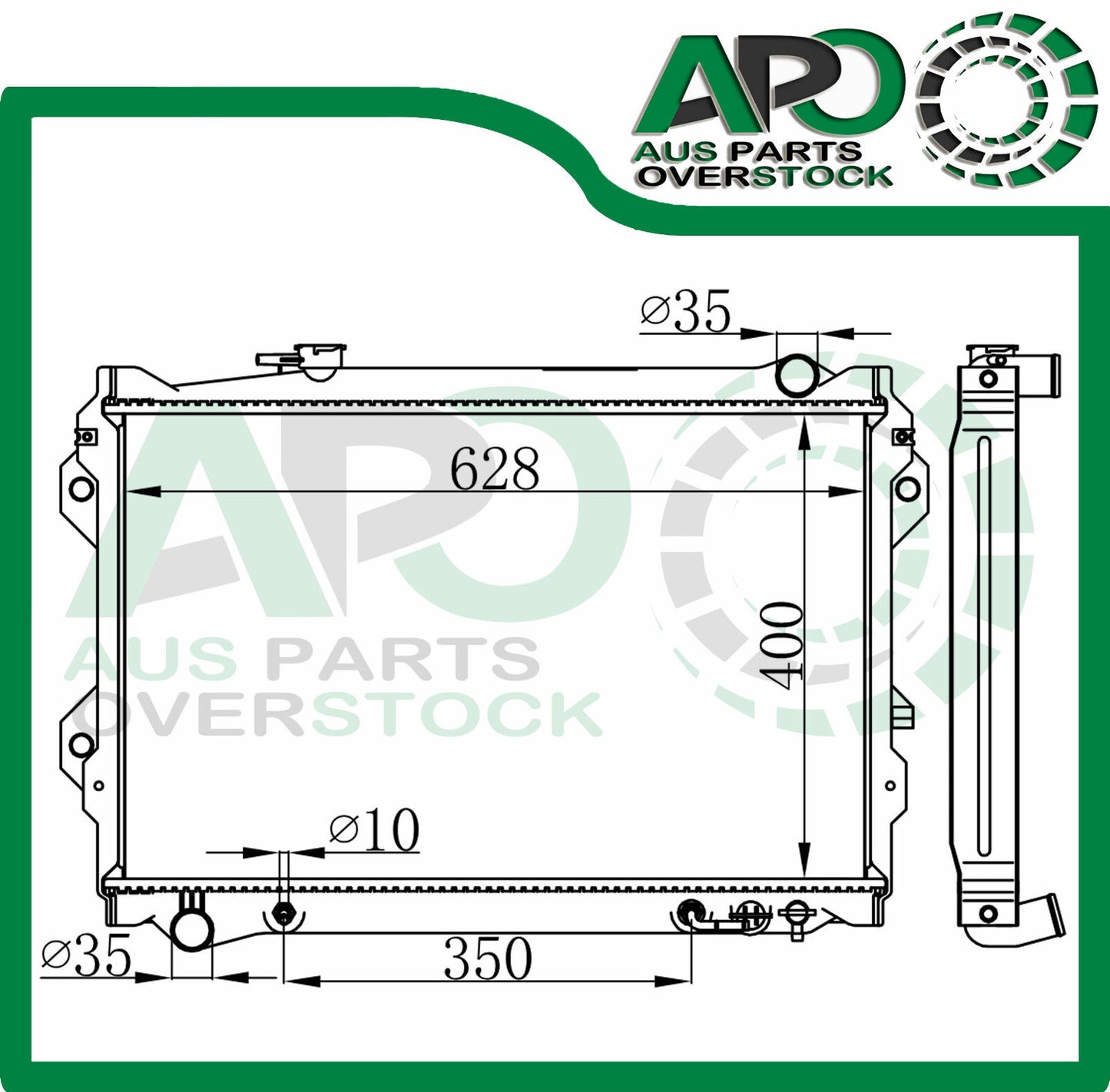 Radiator FORD Courier 88-96 // MAZDA B SERIES UTE UF 6/85-3/96