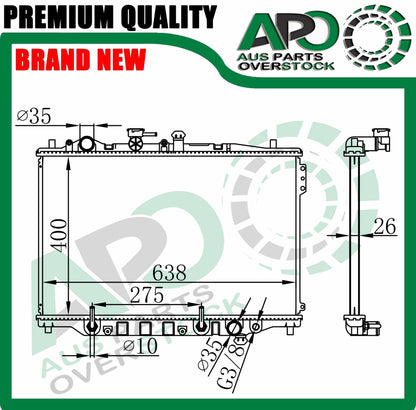 Radiator FOR MAZDA 626 GD & MX6 10/87-12/91 Wagon 6/88-2/95 Auto Manual