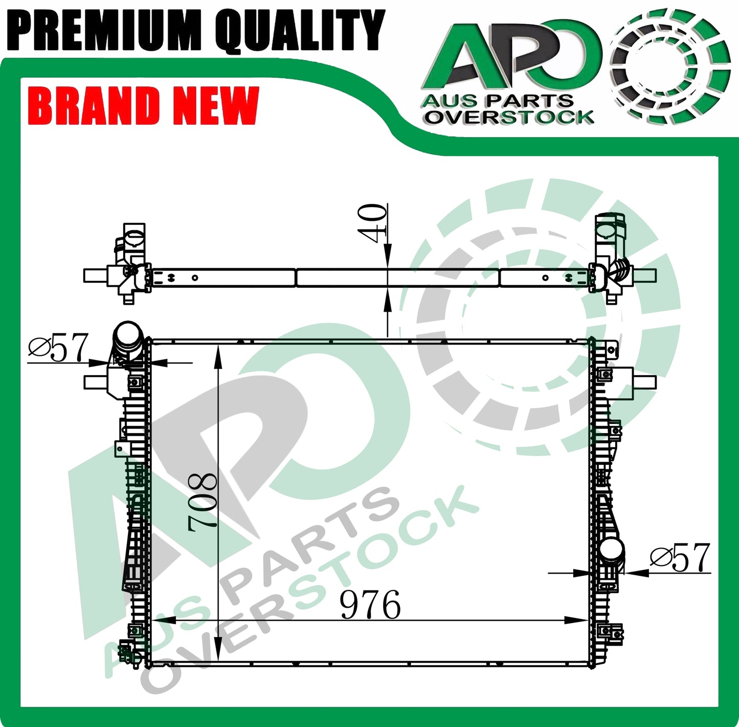 Radiator For FORD SUPER DUTY F250 F350 F450 F550 6.7L V8 Diesel 2011-On