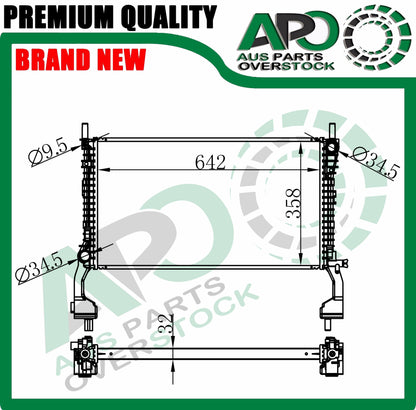 Radiator For FORD Mustang FM FN 4cyl 2.3L Turbo Petrol 2014-On
