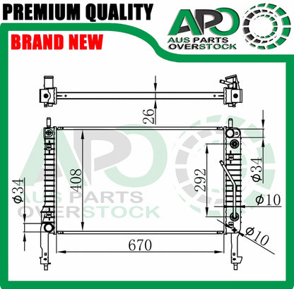 Radiator HOLDEN CAPTIVA GG 2.0 Diesel 2006-2011 Auto Manual