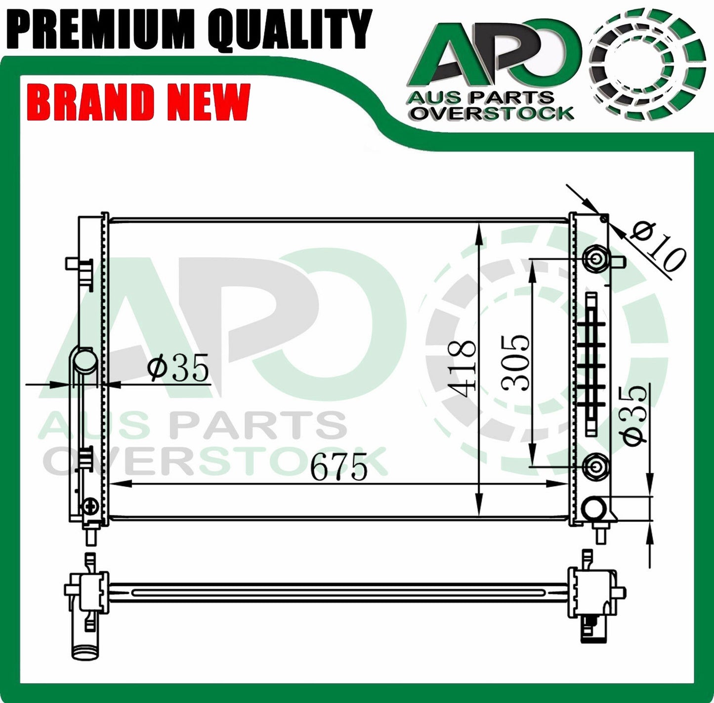 Radiator For HOLDEN Commodore VZ V6 AT&MT 8/04-07/06