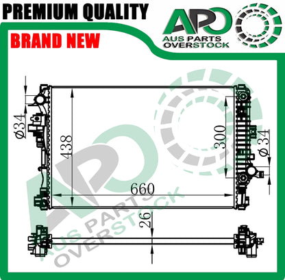 Radiator HOLDEN COMMODORE ZB 2.0L Petrol / 2.0l Turbo Diesel 2017-On