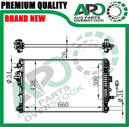 Radiator For HOLDEN COMMODORE ZB 3.6L V6 Auto Manual 10/2017-2020