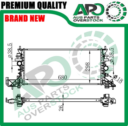 Radiator For HOLDEN EQUINOX EQ 1.6TD Diesel 2017-2020
