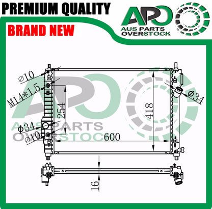RADIATOR For HOLDEN BARINA TK SERIES 2 AUTO MANUAL 1.6L 2009-2012