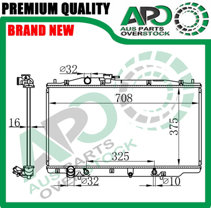 Radiator For HONDA Accord CM 3.0L V6 4Dr 11/2002-2/2008 Auto Manual
