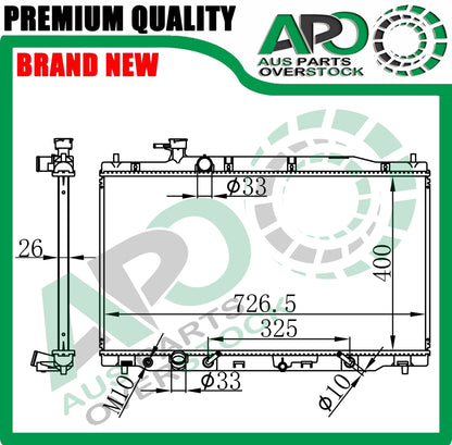 Radiator For HONDA CRV CR-V WAGON RE AUTO MANUAL 5/2006-ON