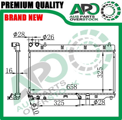 Radiator For HONDA JAZZ GD 2002-2008 Auto Manual (Big Type)