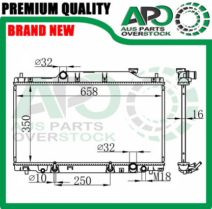 Radiator For HONDA CIVIC SI EP3 TYPE R 2002-2005 *Import model*