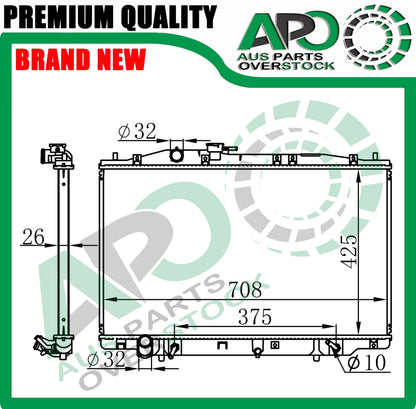 Radiator For HONDA LEGEND KB 3.5L 3.7L V6 Petrol Auto Manual 5/2004-2012