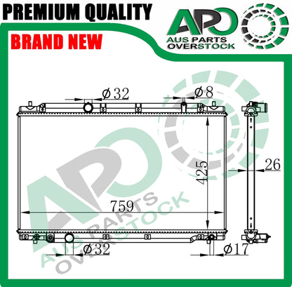 Radiator For HONDA CR-V CRV RW 1.5L Turbo Petrol 12/2016-On