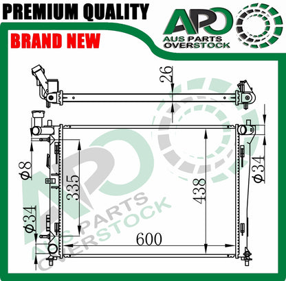 Radiator For HYUNDAI i30 2007-2011 // ELANTRA HD 2006-2010 Auto Manual
