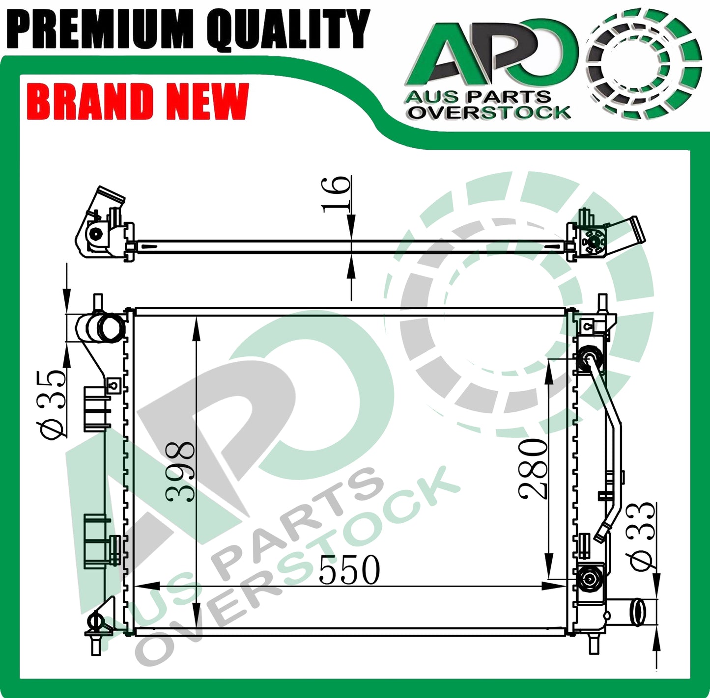 Radiator For HYUNDAI i30 GD 1.6L G4FG G4FC Auto Manual 01/2012-On