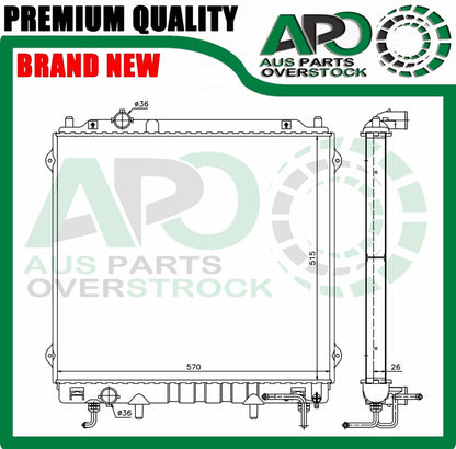 Radiator For HYUNDAI TERRACAN HP 2.9L Diesel 7/2001-2007 Auto Manual