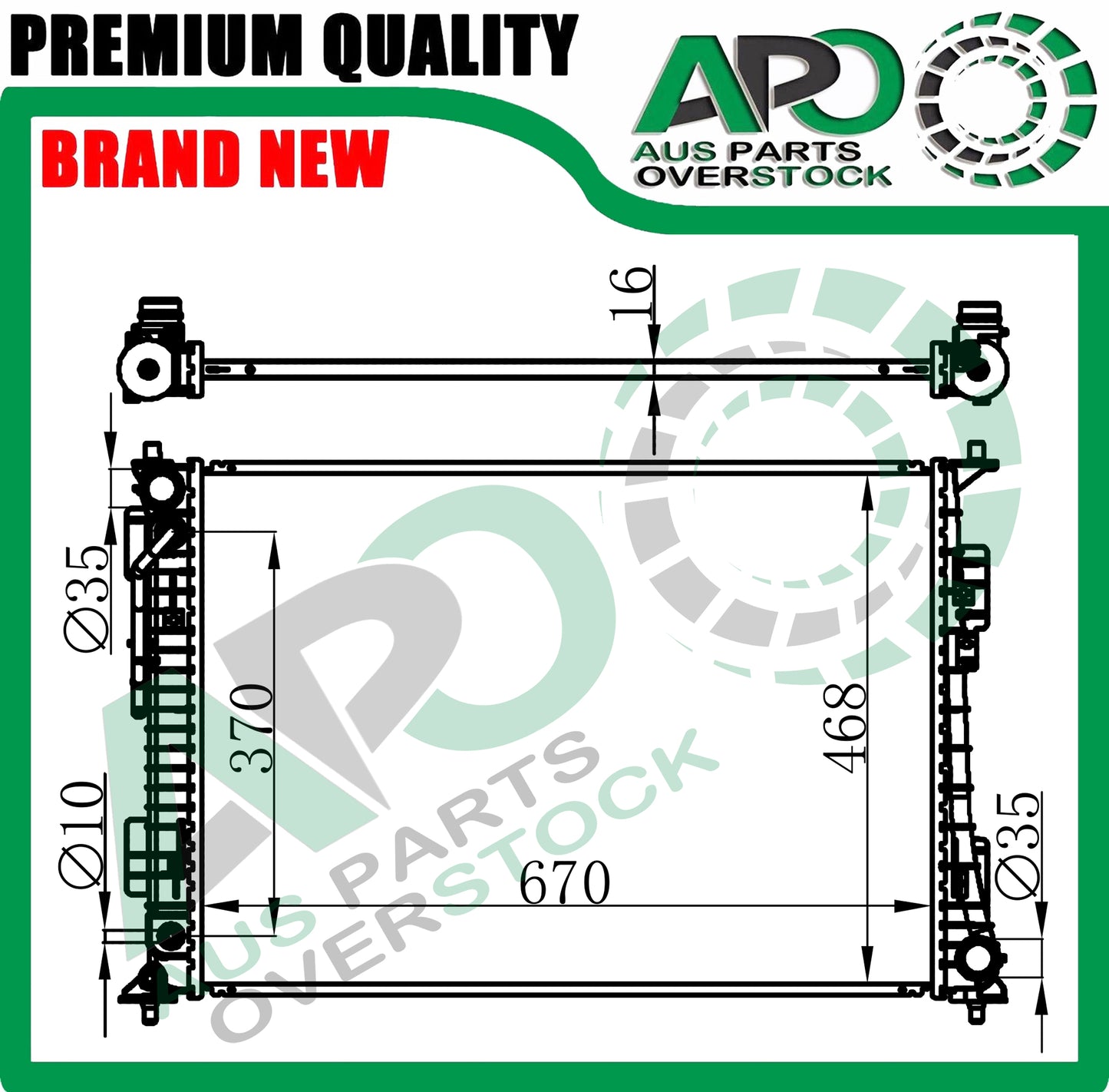 Radiator For HYUNDAI SONATA DN8 2.5L Petrol Auto Manual 2020-On