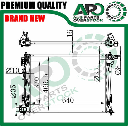 Radiator For Kia Sportage QL 2.0L Petrol 5/2015-On