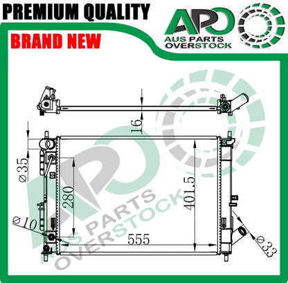 Radiator For HYUNDAI ELANTRA MD UD 1.6L 1.8L Auto Manual 2011-2016