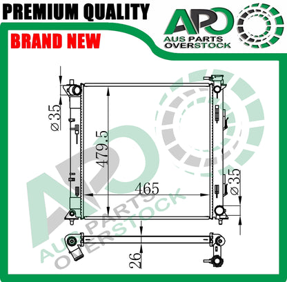 Radiator For HYUNDAI SONATA LF 2.0L Turbo Petrol Manual 2014-On