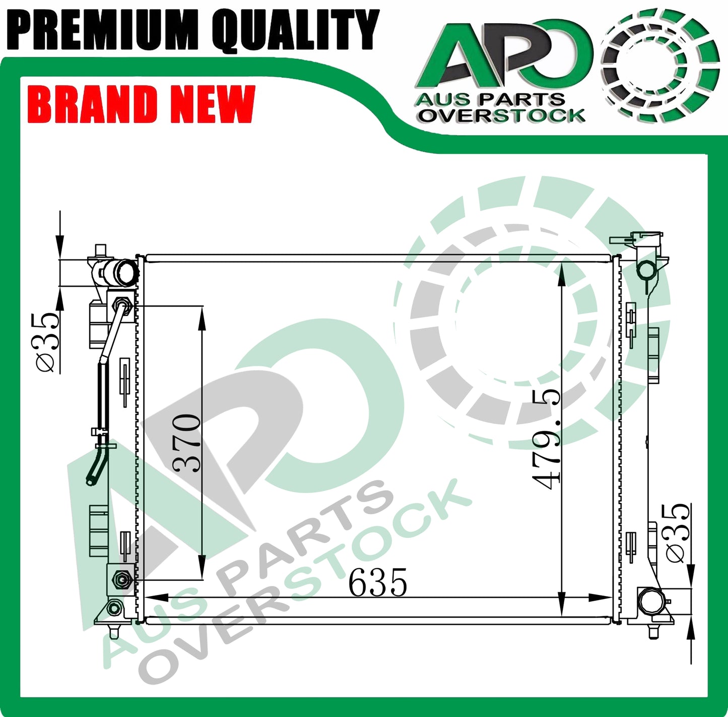 Radiator For HYUNDAI SONATA LF 2.0L 2.4L Petrol Auto Manual 2014-On