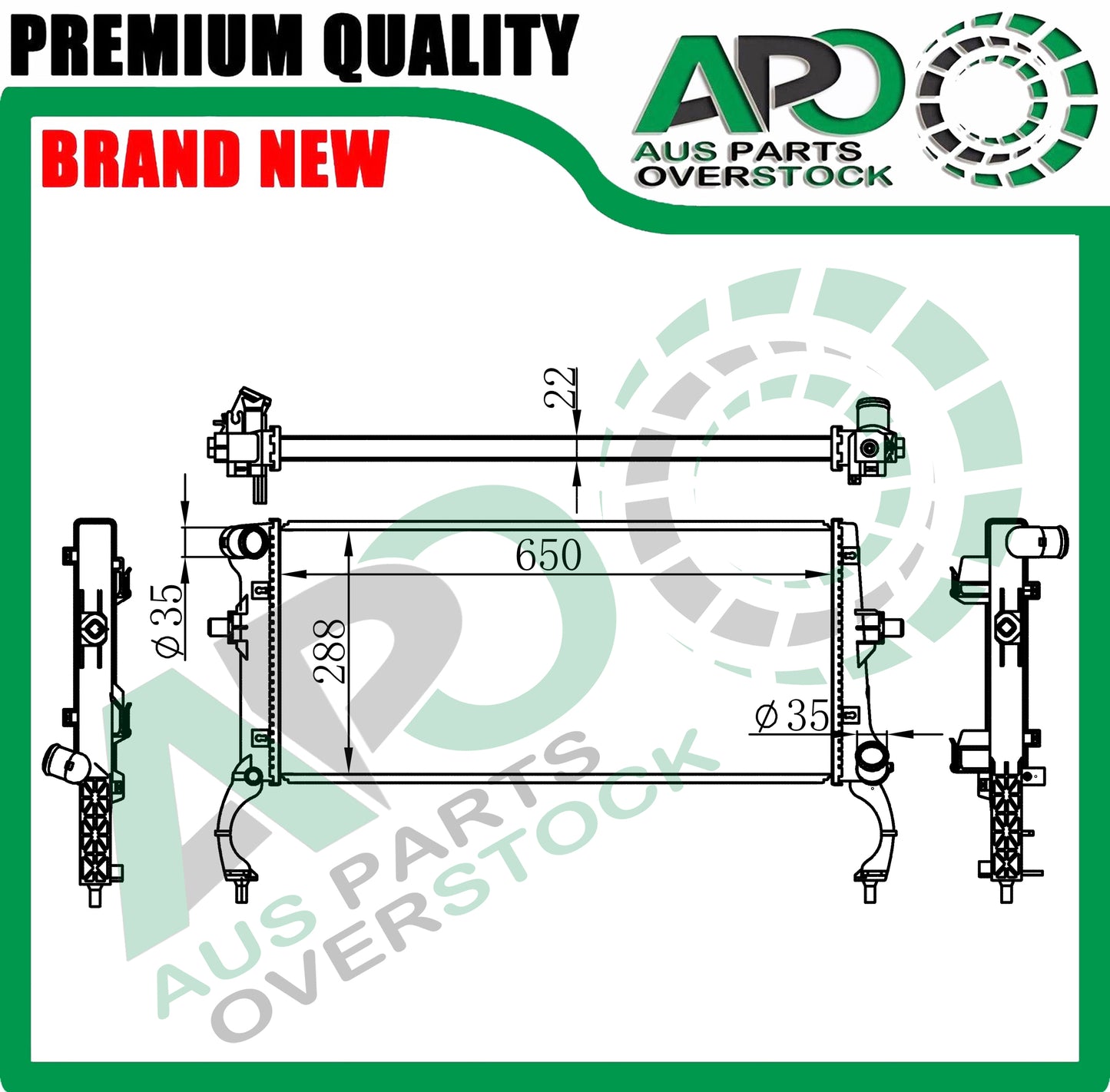 Radiator For HYUNDAI i30 PD 1.4L G4LG Auto Manual 11/2016-On