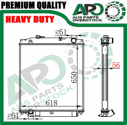 Heavt Duty Radiator For ISUZU F SERIES FFR FRR Manual 2003-On