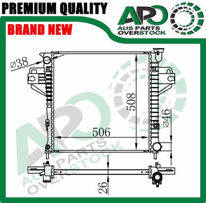 Radiator For JEEP CHEROKEE KJ 2.4L Petrol Auto Manual 2001-2007