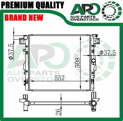 Radiator for JEEP WRANGLER JK 3.6L 3.8L Petrol Auto & Manual 2007-On
