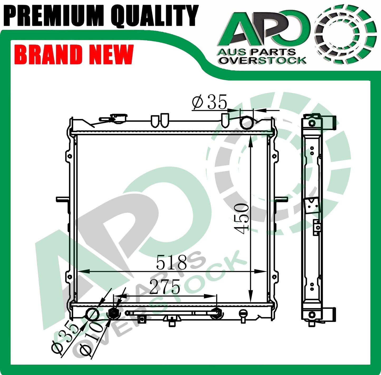Radiator For KIA Sportage 5/1997-5/2005 Auto Manual