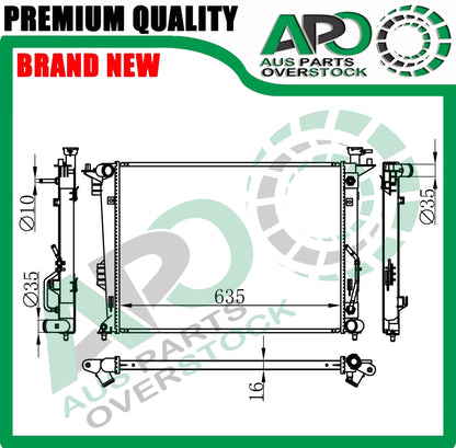 Radiator For KIA RONDO RP 2.0L Petrol Auto Manual 2013-On