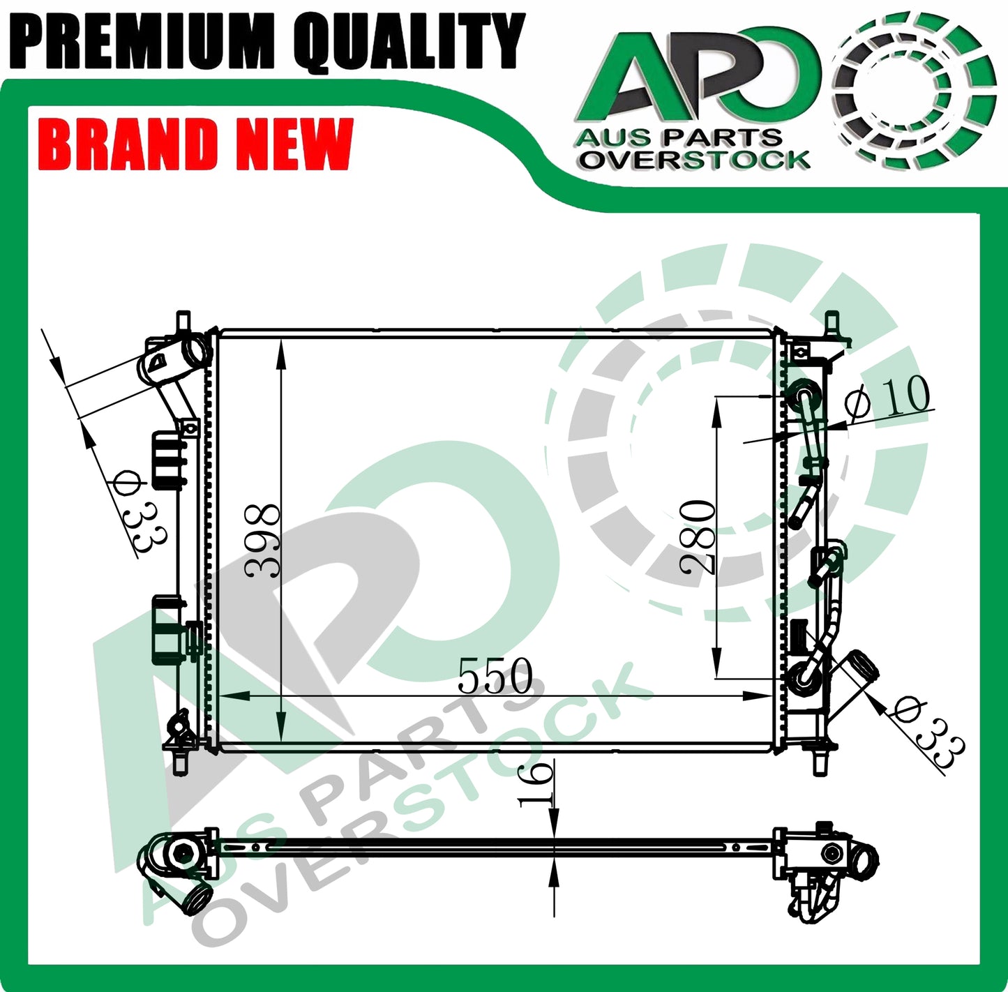 Radiator For KIA SOUL AM PS 1.6L 2.0L Petrol/ 1.6L Diesel 2009-2019