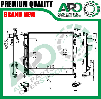 Radiator For KIA SORENTO UM 2.2L Turbo Diesel Auto Manual 2014-2020
