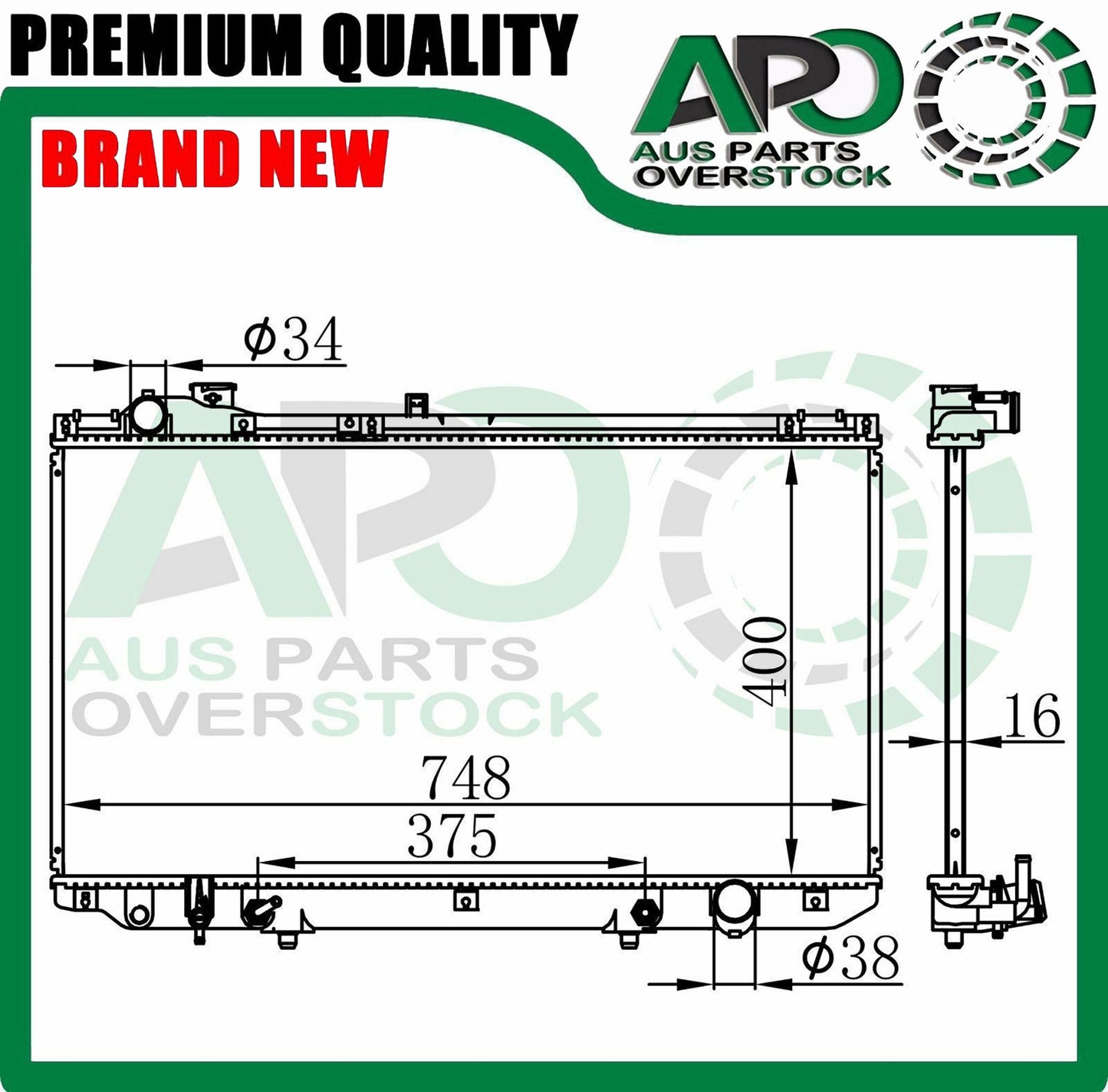 Radiator For LEXUS GS300 JZS160 8/1997-1/2005 Auto Manual